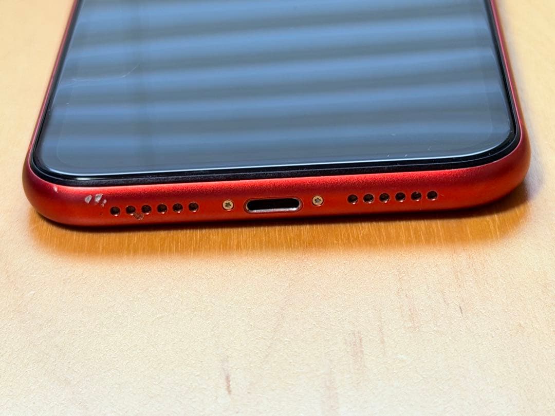 iPhone 11 レッド 128GB バッテリー100% SIMフリー - メルカリ