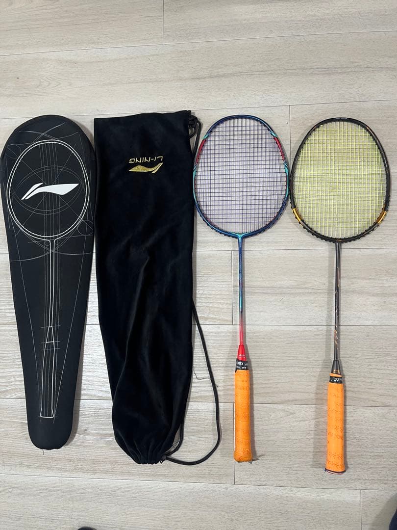 未使用！渡辺勇大使用モデル！LI-NING 9000C等バトミントンラケット２点 LI-NING 【渡辺勇大選手使用モデル】LI-NING AERONAUT 9000C(AN9000C