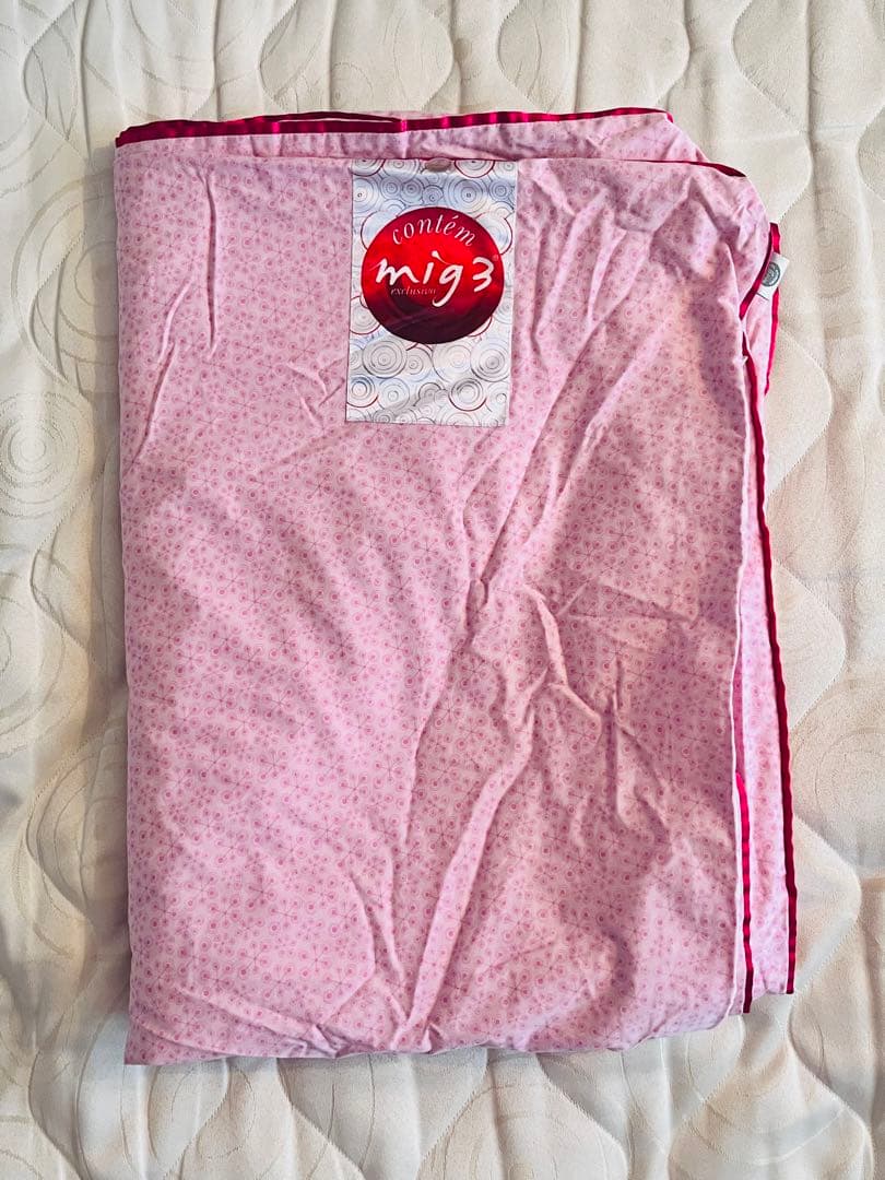 【即購入大歓迎】インヴェル掛けカバーピンクシングル フリル ガーゼ スモールフラワー 掛け布団カバー シングル ピンク 綿