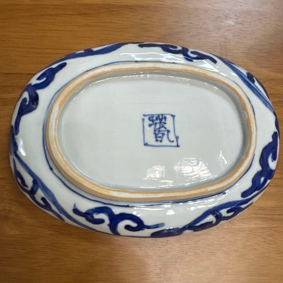 ⭐️九谷焼⭐️正木春蔵❤️牡丹 　輪花オーバル皿3枚セット