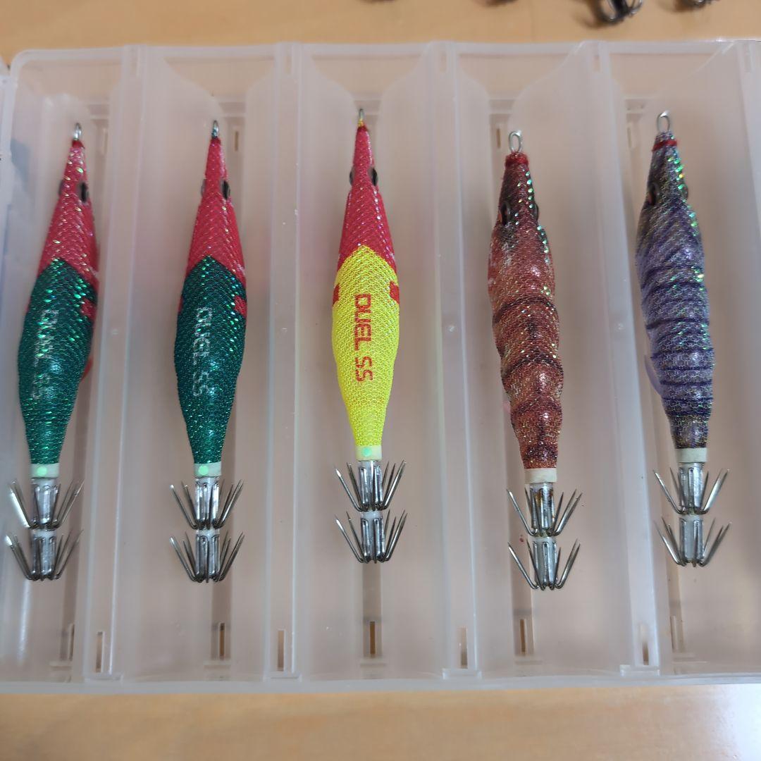 イカメタル エギ オモリグ 鉛スッテ メイホウリバーシブルケース付き