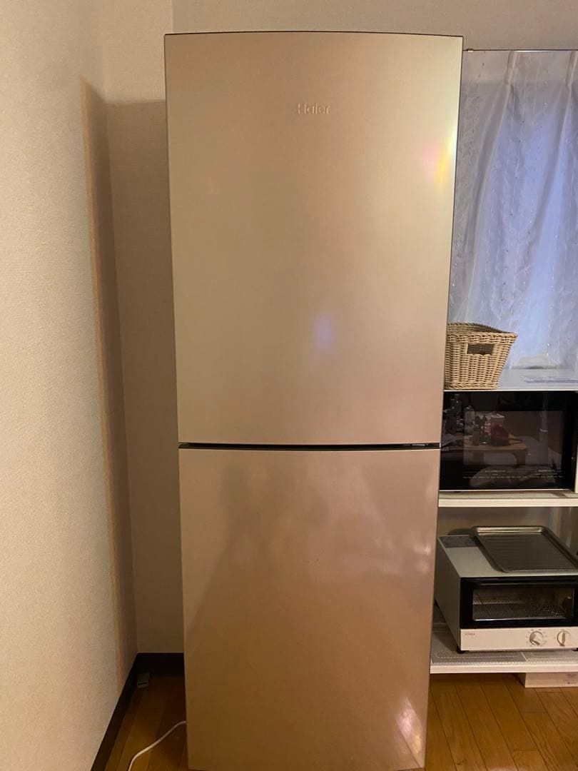 Haier JR-NF21B 冷蔵庫 295L 2021年製 Haier JR-SX21BR-H 冷蔵庫 2ドア 208L 右開き freemo メタルグレー