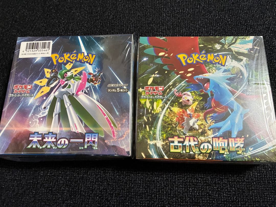 未来の一閃 古代の咆哮 シュリンク付き未開封ボックス ポケモンカードゲーム 新品未開封 古代の咆哮 BOX スカーレット