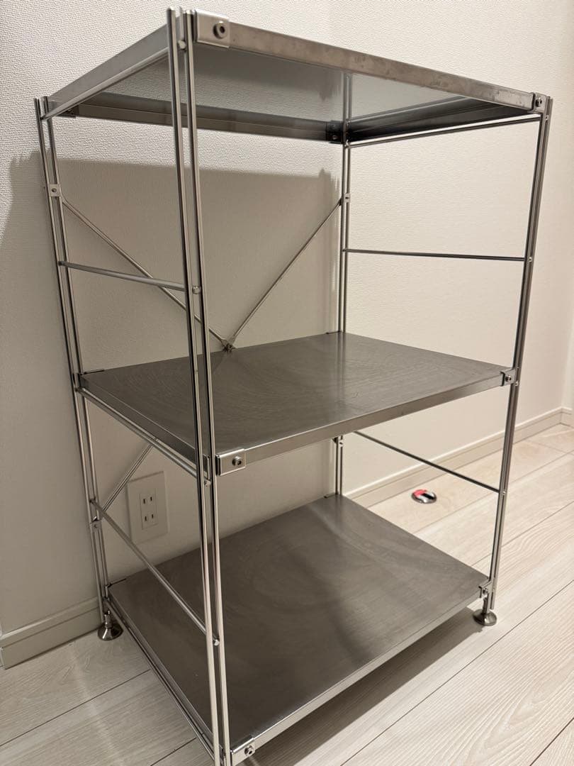 無印良品　ステンレス製 スチールラック（小） ステンレスユニットシェルフ ステンレス棚セット ワイド 小 | 無印良品