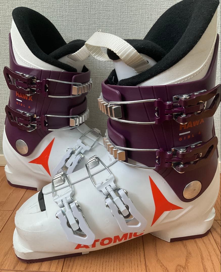【m】ATOMIC HAWX GIRL4 24.0-24.5cm アトミック（ATOMIC）（キッズ）ジュニア スキーブーツ 24 HAWX KIDS 4