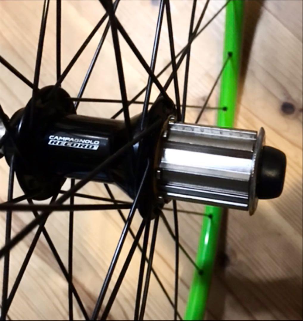 手組みホイール(カンパレコードハブにマビックリムオリジナル塗装700c