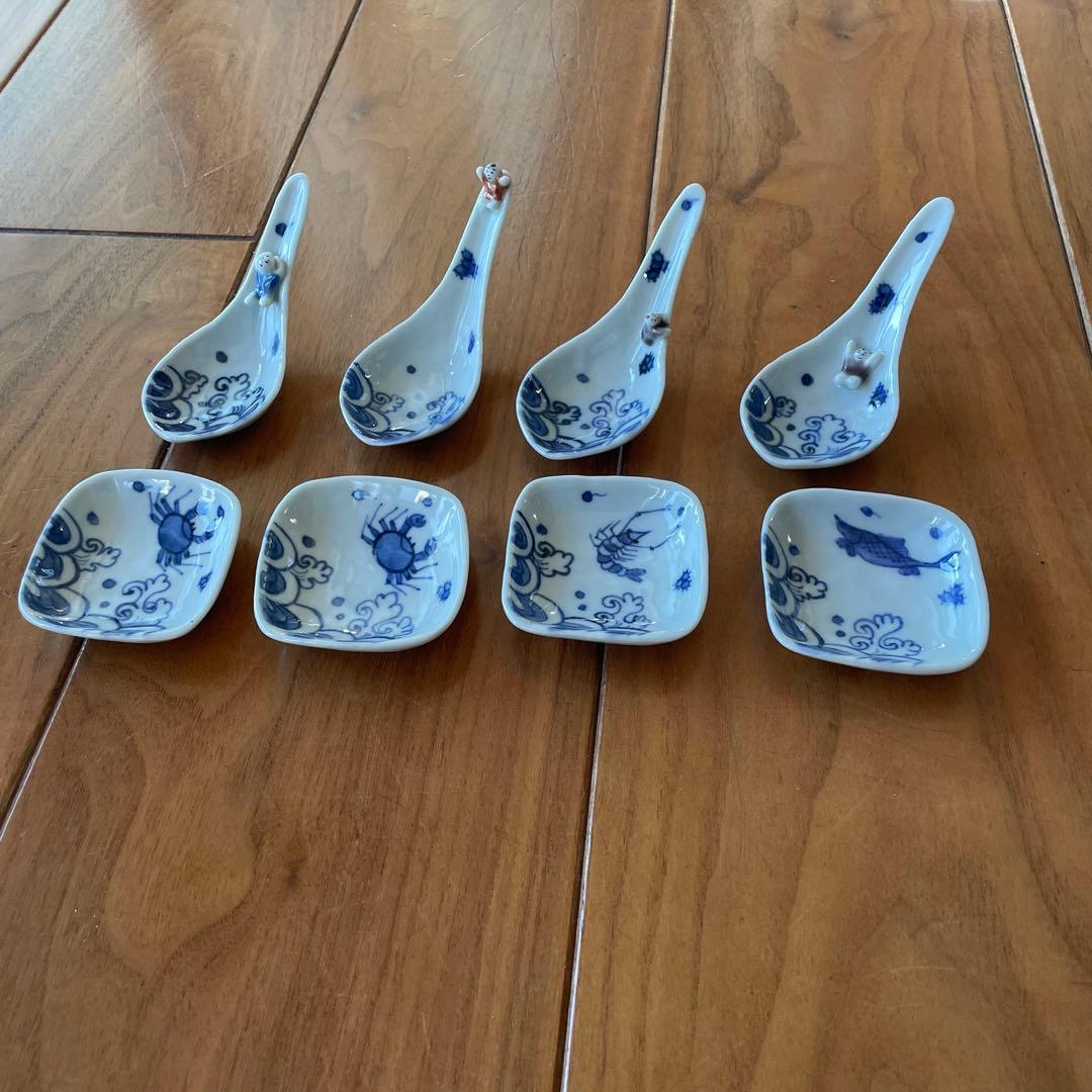 新道工房　ウォータースライダー　れんげ　受け皿　4本　セット みよし漆器本舗 天然木製 レンゲ 食洗機対応 5本セット 送料無料 15cm