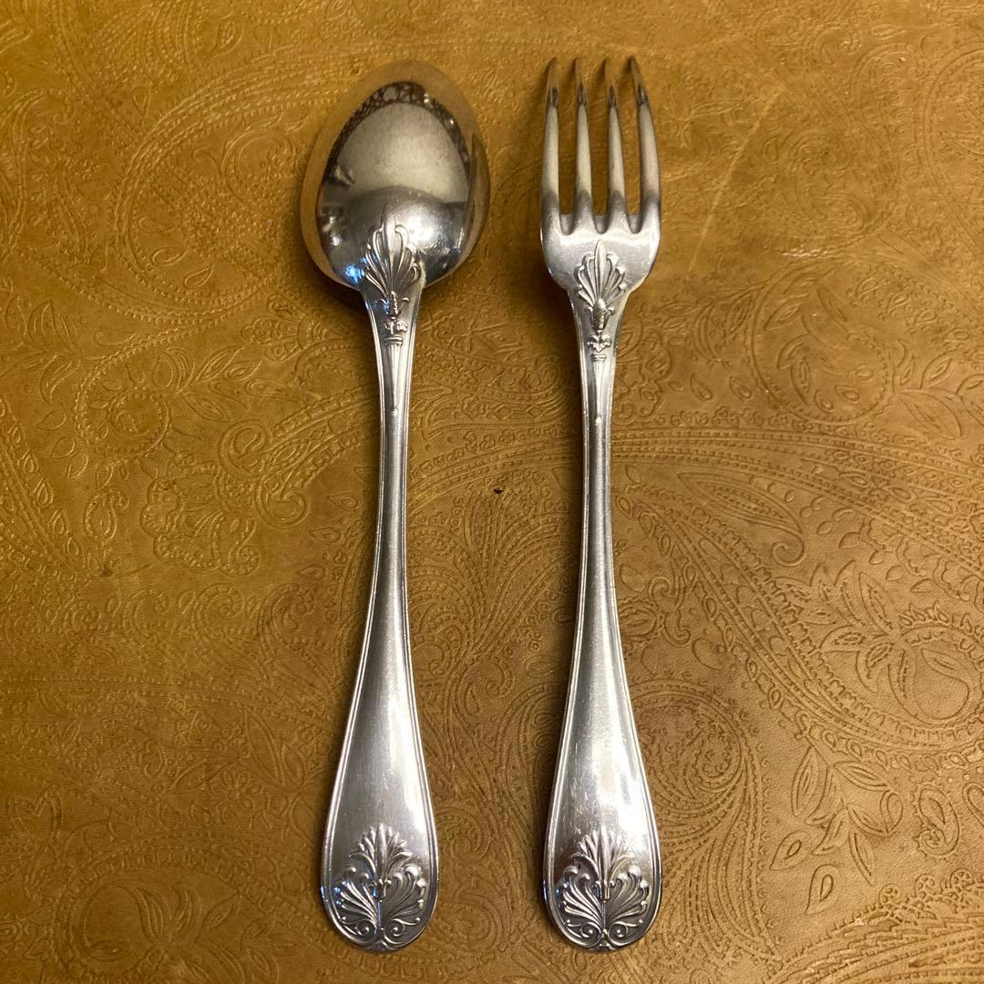 クリストフル】ディナースプーン フォーク ナイフ 3点【オールド