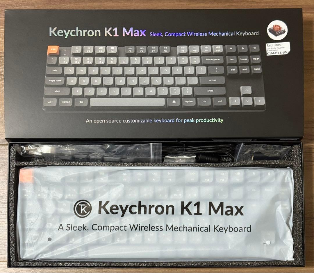 Keychron K1 Max Silent（静音）赤軸・日本語配列 - メルカリ