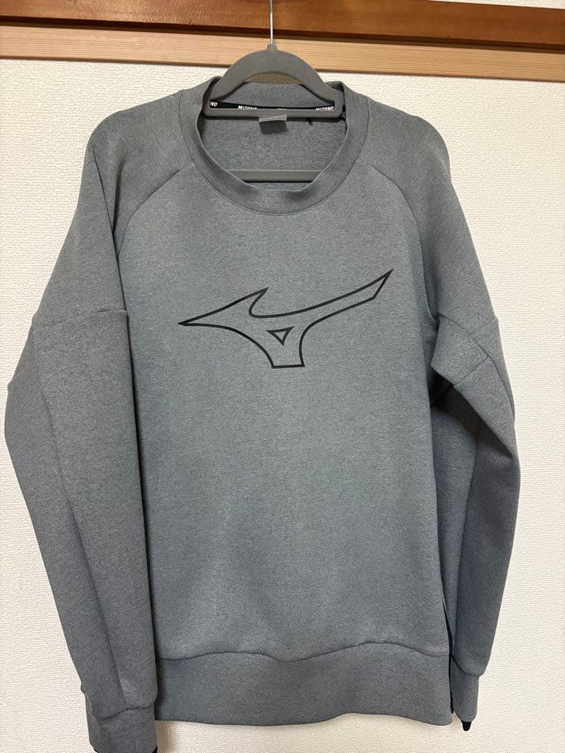 Mizuno グレー スウェット Lサイズ MIZUNO（ミズノ） 送料無料 スウェット 上 メンズ 男女兼用 スウェット