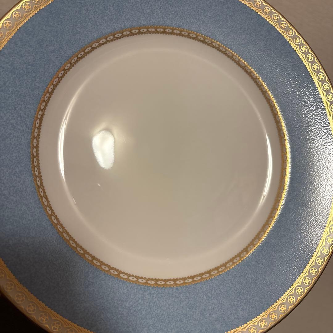 ウェッジウッド　ユーランダー　ペールブルー　デザートプレート　20.5cm