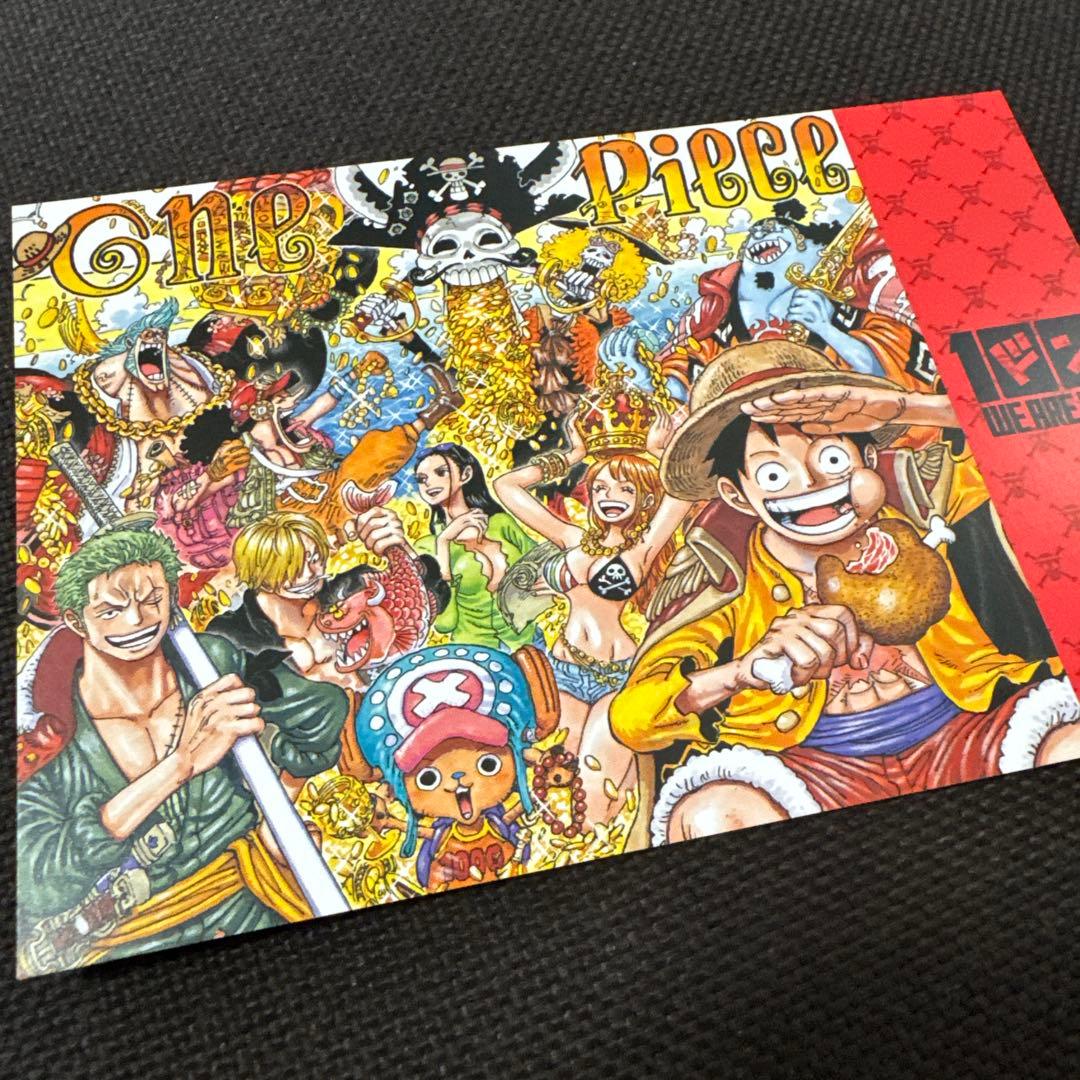ワンピース onepiece 100巻記念ポストカード 非売品 特典 - メルカリ