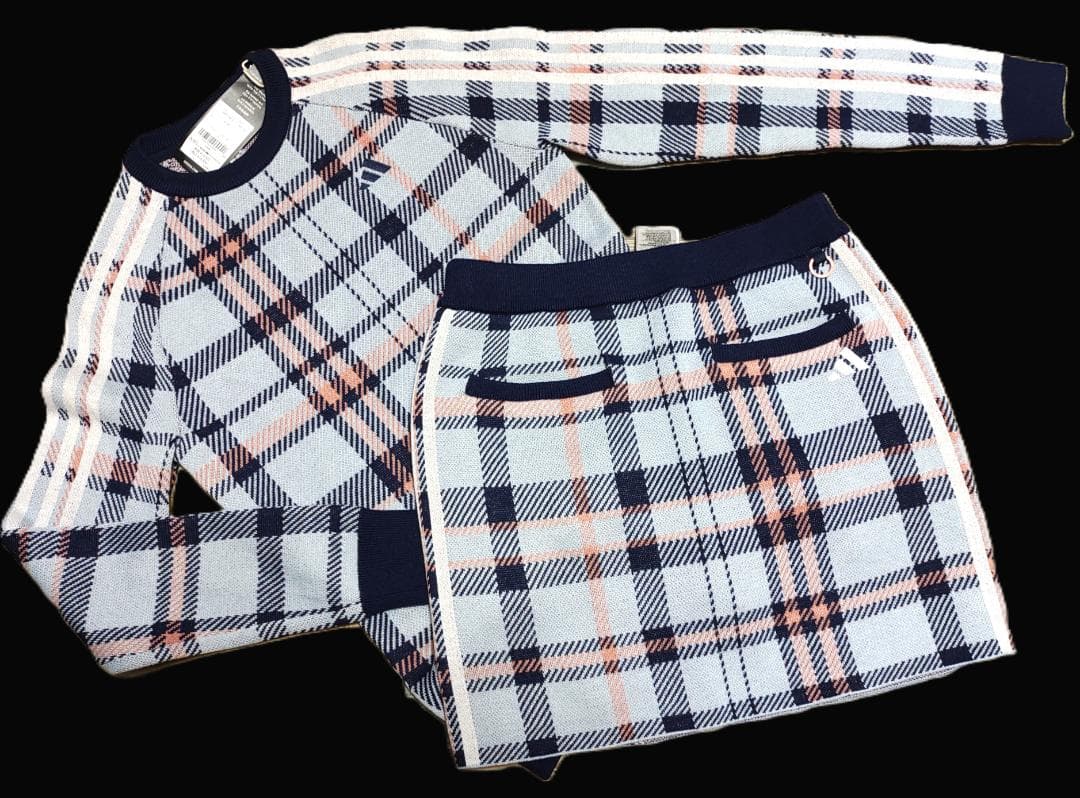 ✨お年玉‼️⛳️新品アディダス♥️adidas Golf セット ニット上下 adidas（アディダス） ジャージ ツイストニット カラーブロック