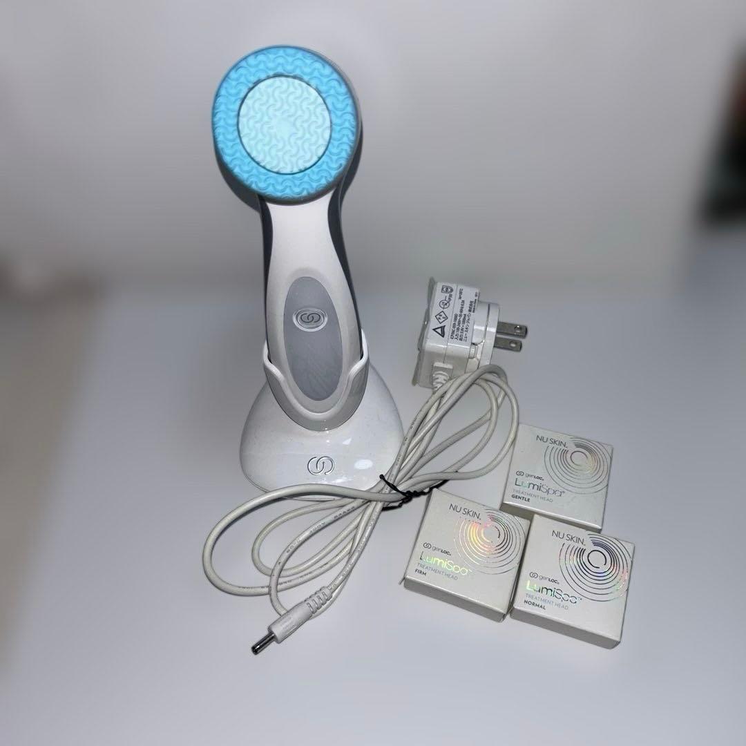 NU SKIN LumiSpa 美顔器 充電スタンド付・交換ヘッド付き Original Nu Skin LumiSpa AgeLOC docking station + charger Part No
