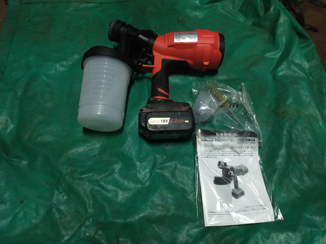 モノタロウ　充電式スプレーガン　パナソニックバッテリー仕様 モノタロウ 充電式スプレーガン パナソニックバッテリー仕様 - メルカリ