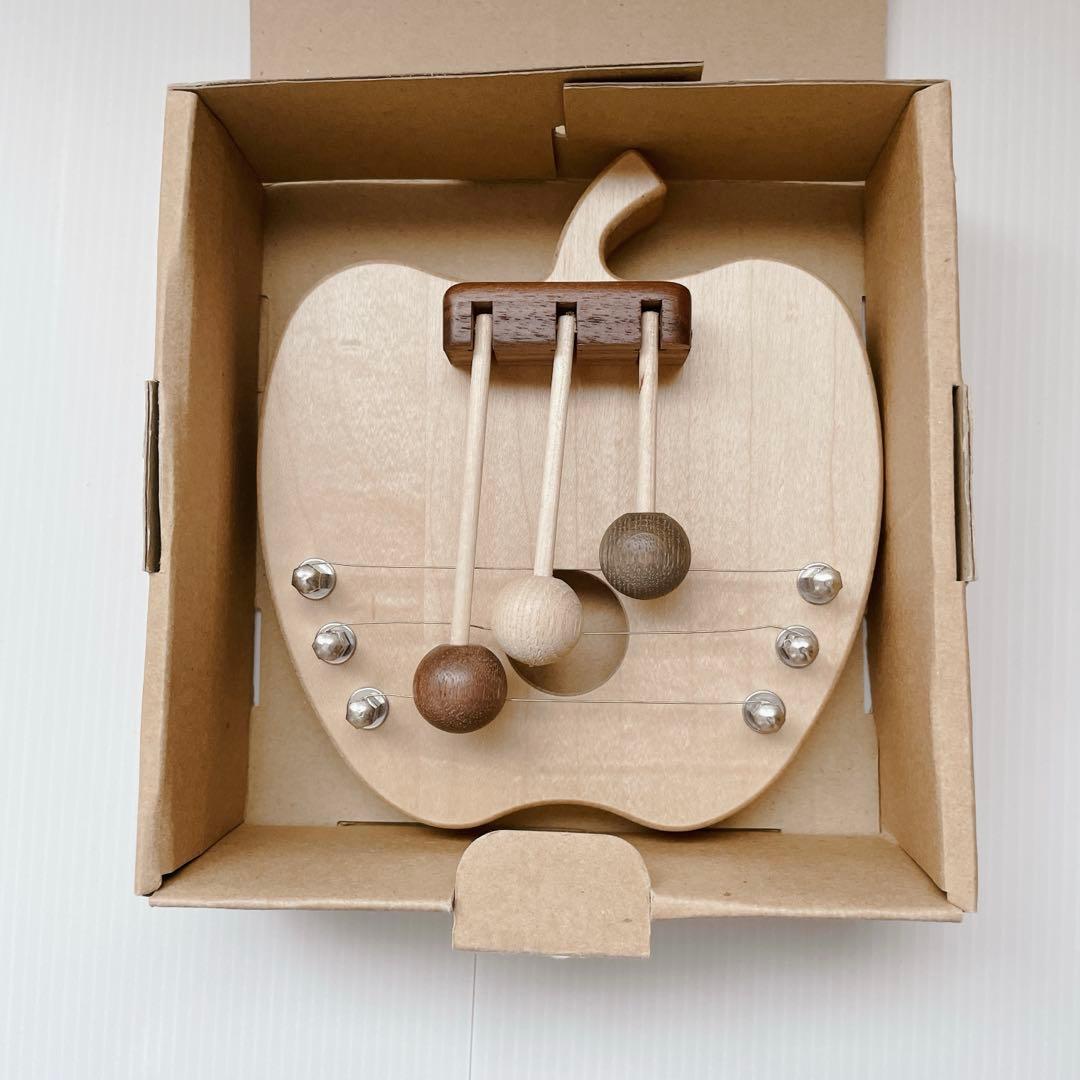 ササキ工芸 ドアメロディー 旭川クラフト 木製 りんご ドアチャイム