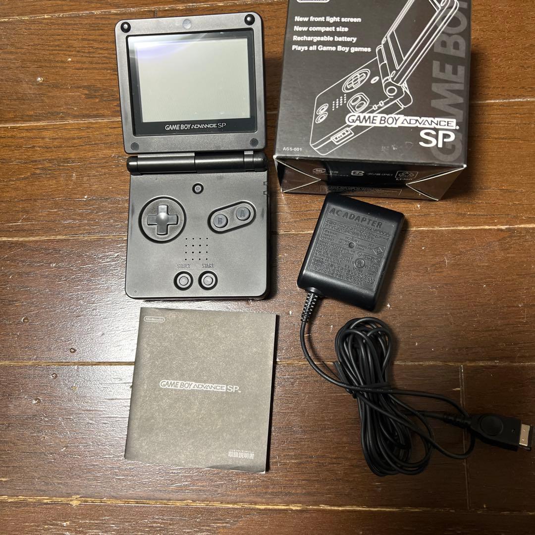 ゲームボーイアドバンスSP オニキスブラック + 初代ポケモン赤 - メルカリ