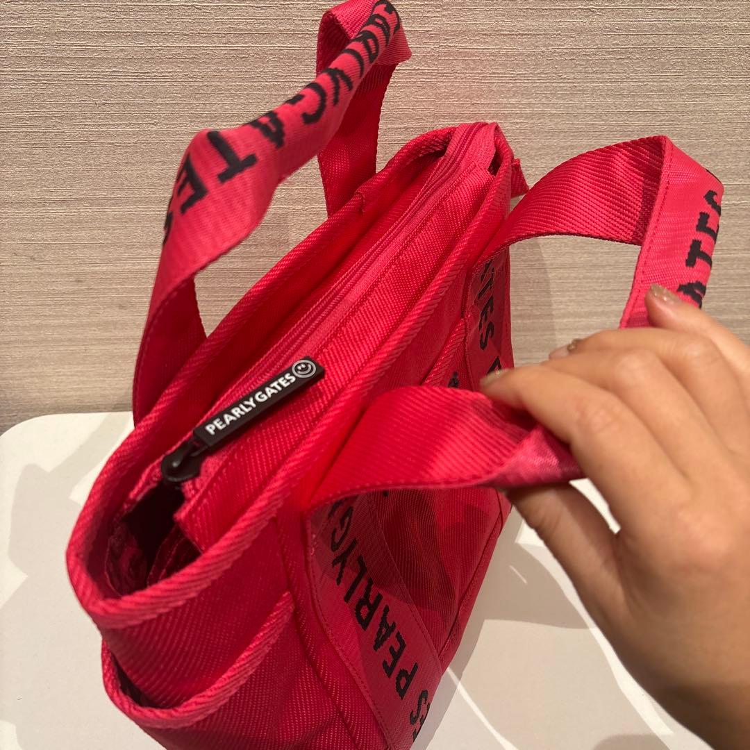 美品】ゴルフカートバッグ ピンク PEARLY GATES - メルカリ