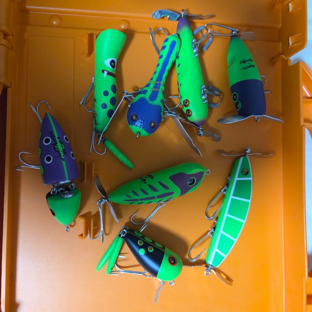 レコードルアー　グリーンセット　ヘッドハンターズ ダイワ シーバスハンター バイブZ 70S #グリーンゴールド / シーバス