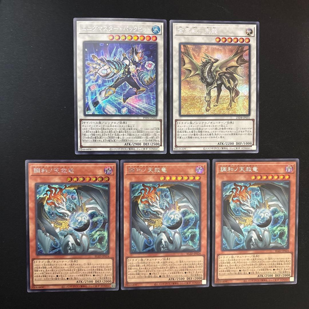 調和ノ天救竜　フィドラウリス　ハルモニア　シークレット　3枚　他シンクロ2枚付き 調和ノ天救竜｜フィドラウリス＝ハルモニア」と相性の良いシンクロ