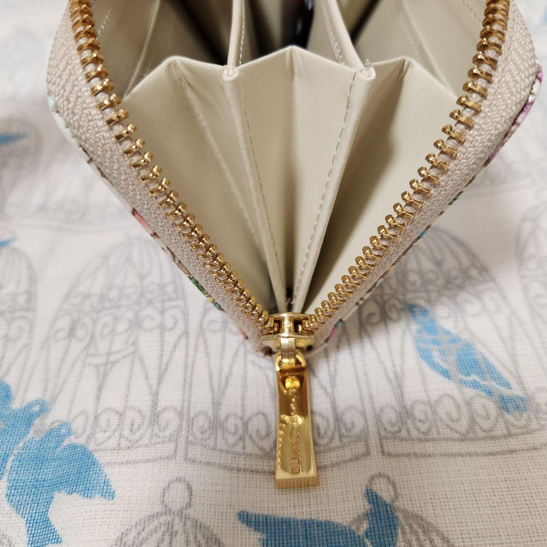 フラワーミッフィー 文庫革 ファスナー付き小銭入れ ミツバチ 文庫屋