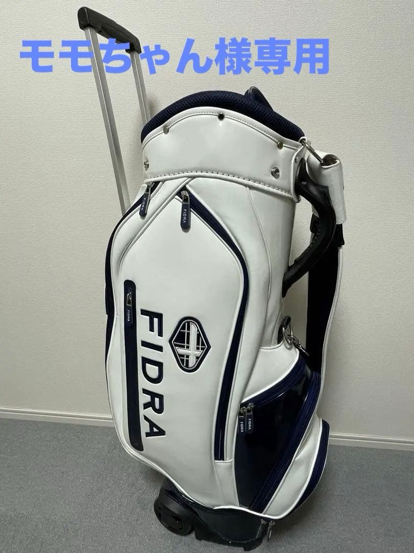 FIDRA キャディバッグ ホワイト・ネイビー FIDRA キャディバッグ ネイビー×ホワイト 未使用｜Yahoo!フリマ（旧