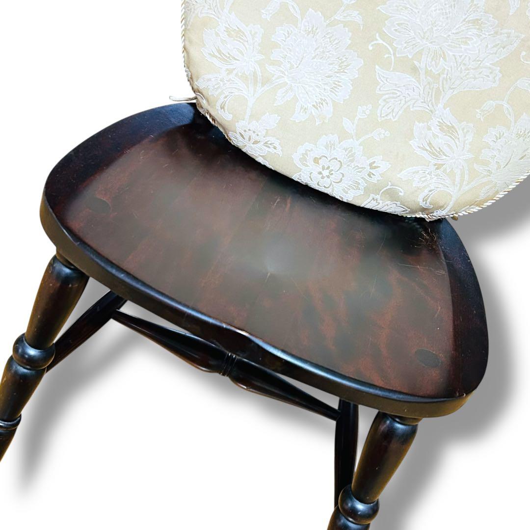 2脚セット】③④ 北海道民芸家具 樺桜材 ウィンザー スピンドル チェア