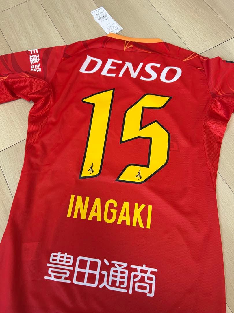 美品！名古屋グランパス　2025ユニフォーム FP1st 稲垣祥　15 MIZUNO 名古屋グランパス 2025 ユニフォーム ホーム 半袖 レプリカ #15