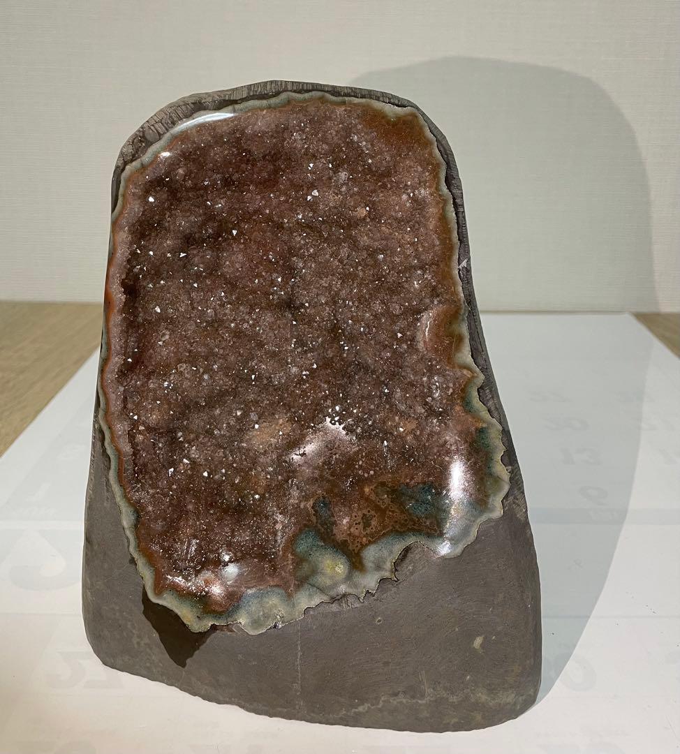 レッドアメジスト ドーム 浄化 幸運 魔除 パワーストーン 風水晶 約2.1キロ