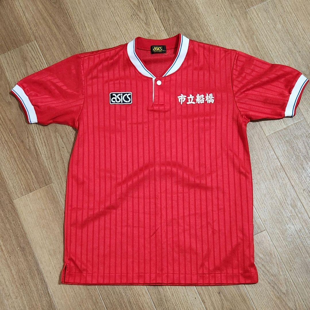 市立船橋 サッカー ユニフォーム アシックス 赤 高校サッカー ウエア