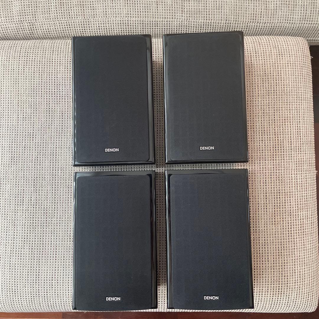 DENON sc-a37 4台　天井吊り下げ設置YAMAHAブラケット4個 SC-A37 用壁掛けブラケット及びスタンド』 DENON SC-A37-M [木目 単品