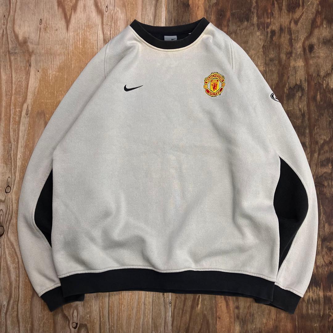 00s NIKE マンチェスターユナイテッド スウェット グレー ブロークコア