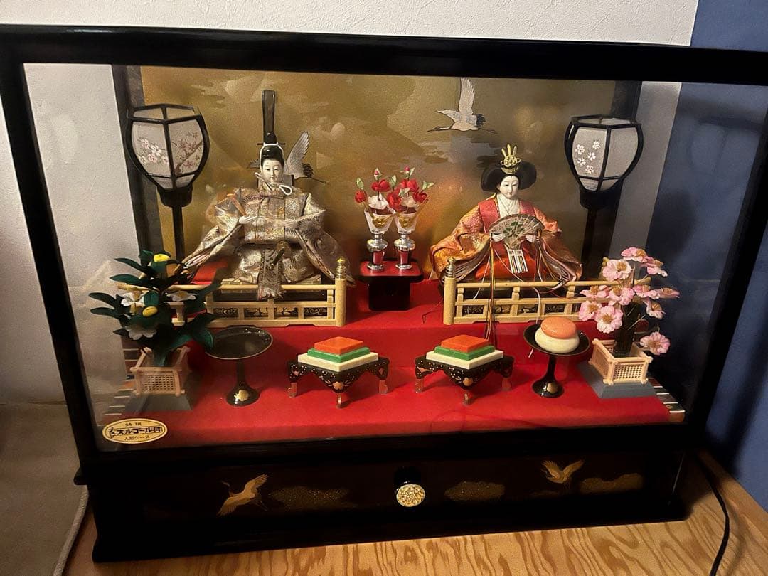 ケース飾り雛人形　親玉飾り 親王ケース飾り アクリルケース 4H-KK42-Z | ケース飾り | 【公式