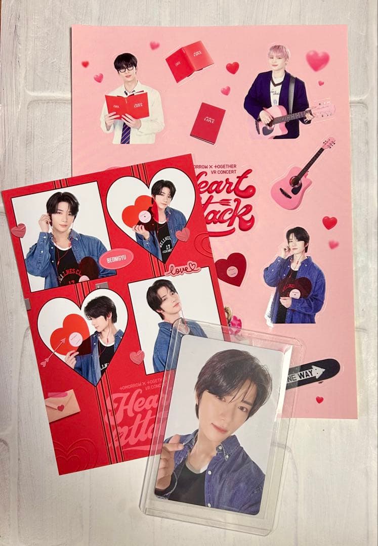 TXT VR第1弾 ボムギュ トレカ＆Heart attack ＆ステッカー - メルカリ