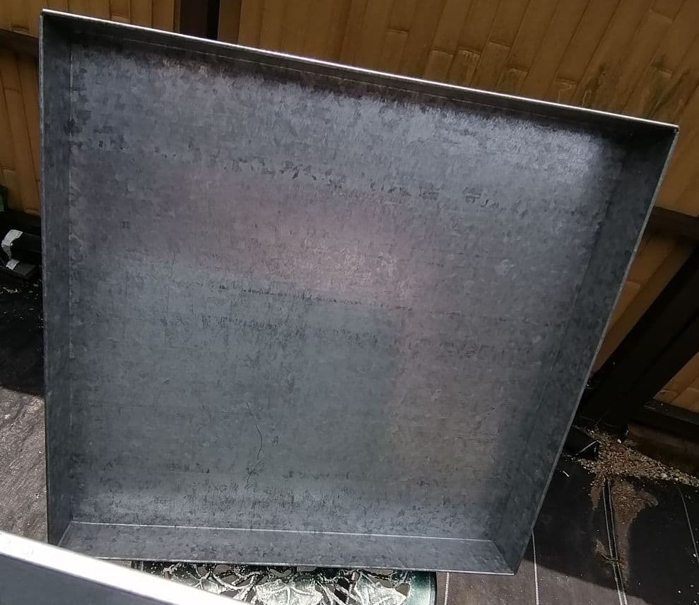 ブリキ箱 収納 レトロ 大きい 座布団収納 インテリア 台