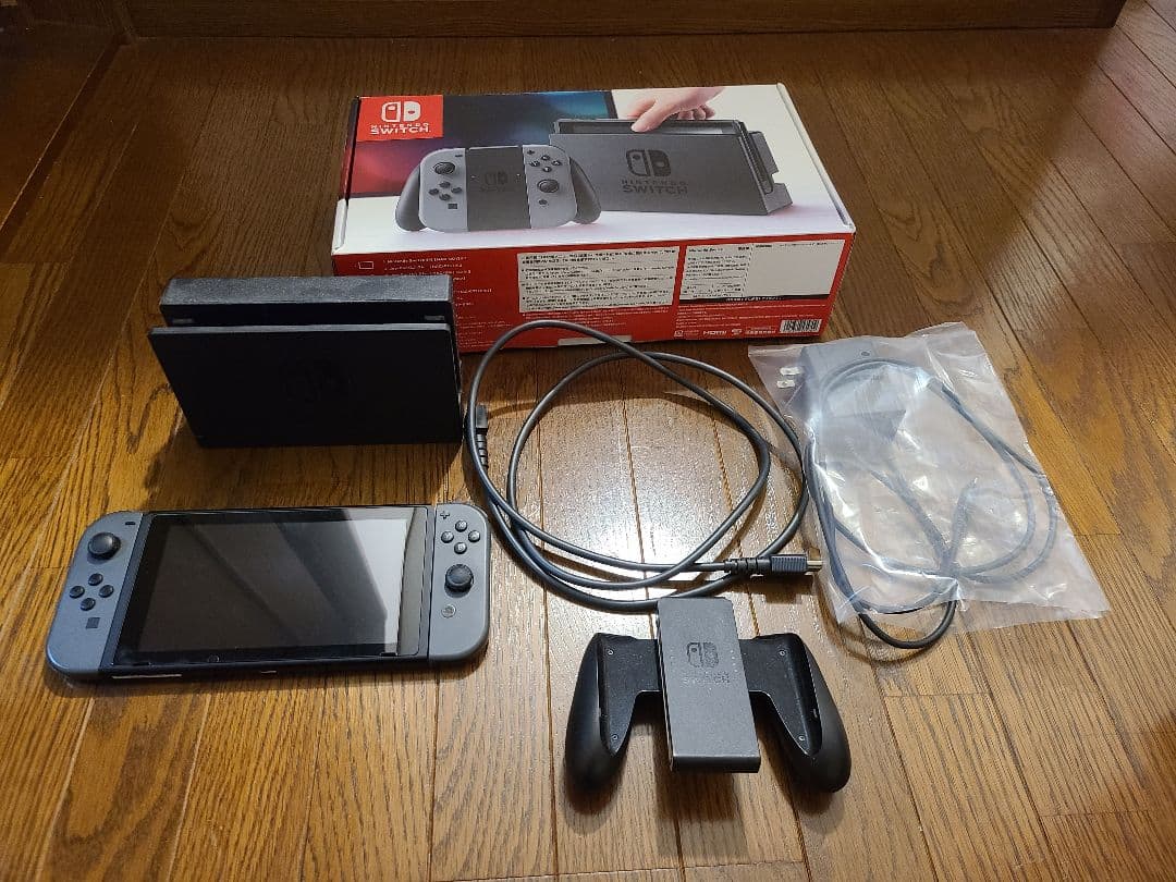 【箱付き】Nintendo Switch 本体 ニンテンドースイッチ　グレー ゲオ公式通販サイト/ゲオオンラインストア【中古・箱説あり・付属品