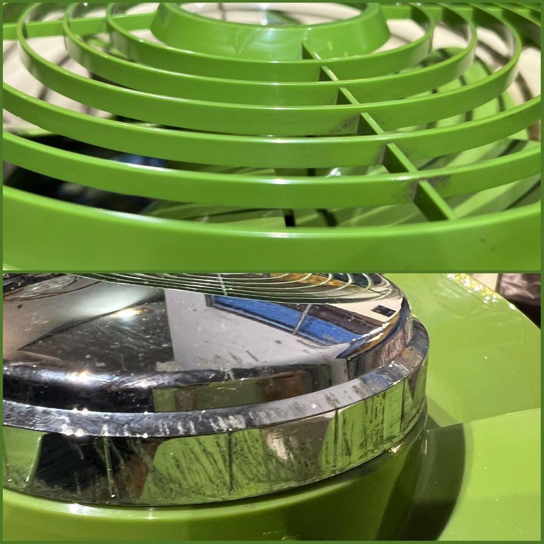 縦型 窓用換気扇 当時物 扇風機 緑 インテリア 昭和レトロ レトロ