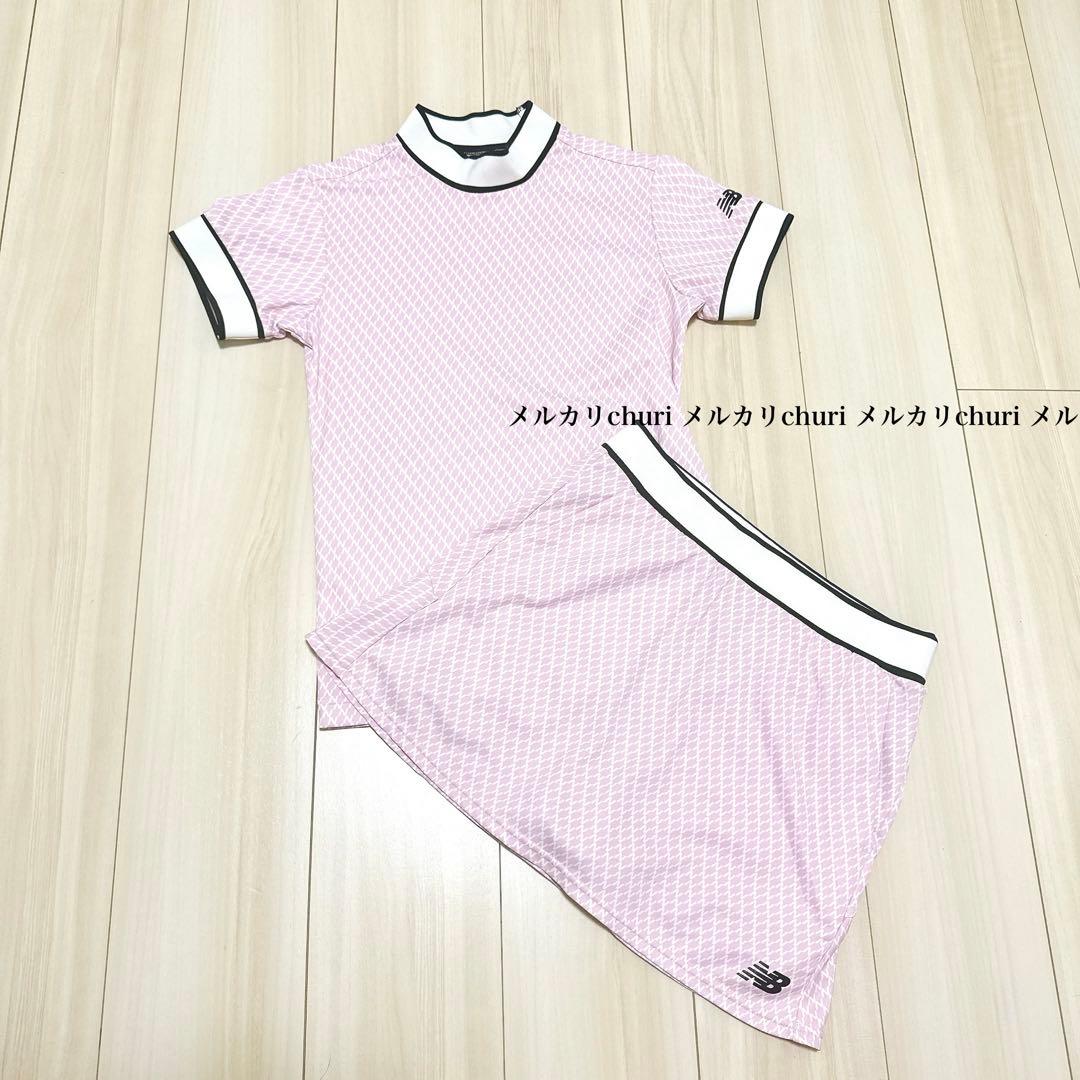 【ニューバランゴルフ】レディース 半袖ハイネックシャツスカートSETセットアップ ピン（PING）（レディース）ゴルフウェア 機能性 半袖モックネック