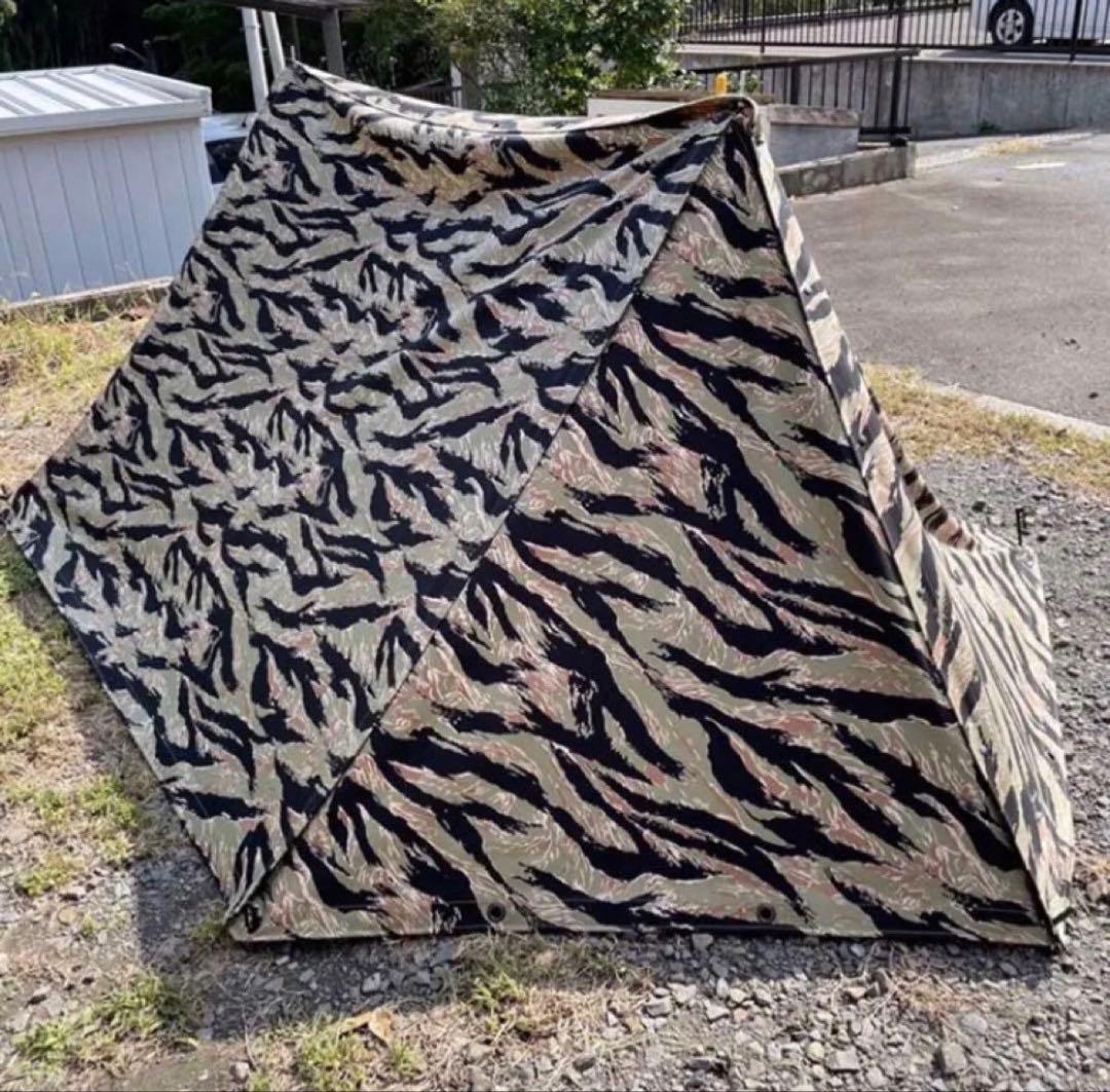 パップテント　タイガーカモ　日本製 Amazon.co.jp: EKEXON パップテント TCポリコットン素材 軍幕