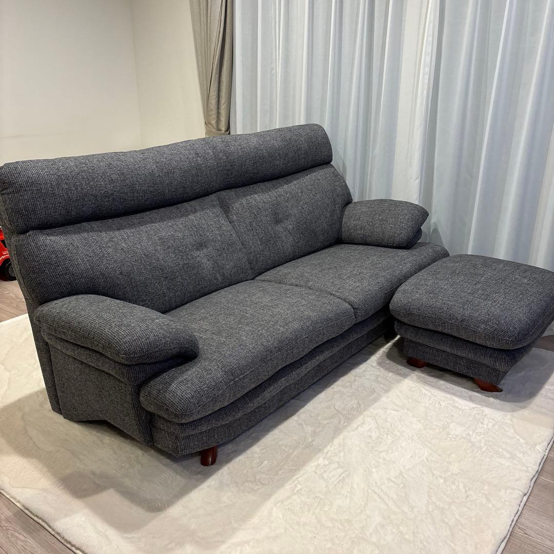 【引き取り限定】グレー ファブリックソファセット 楽天市場】【3/11 午前9時までP10倍】【公式】 ミリス 1人掛け＋1人