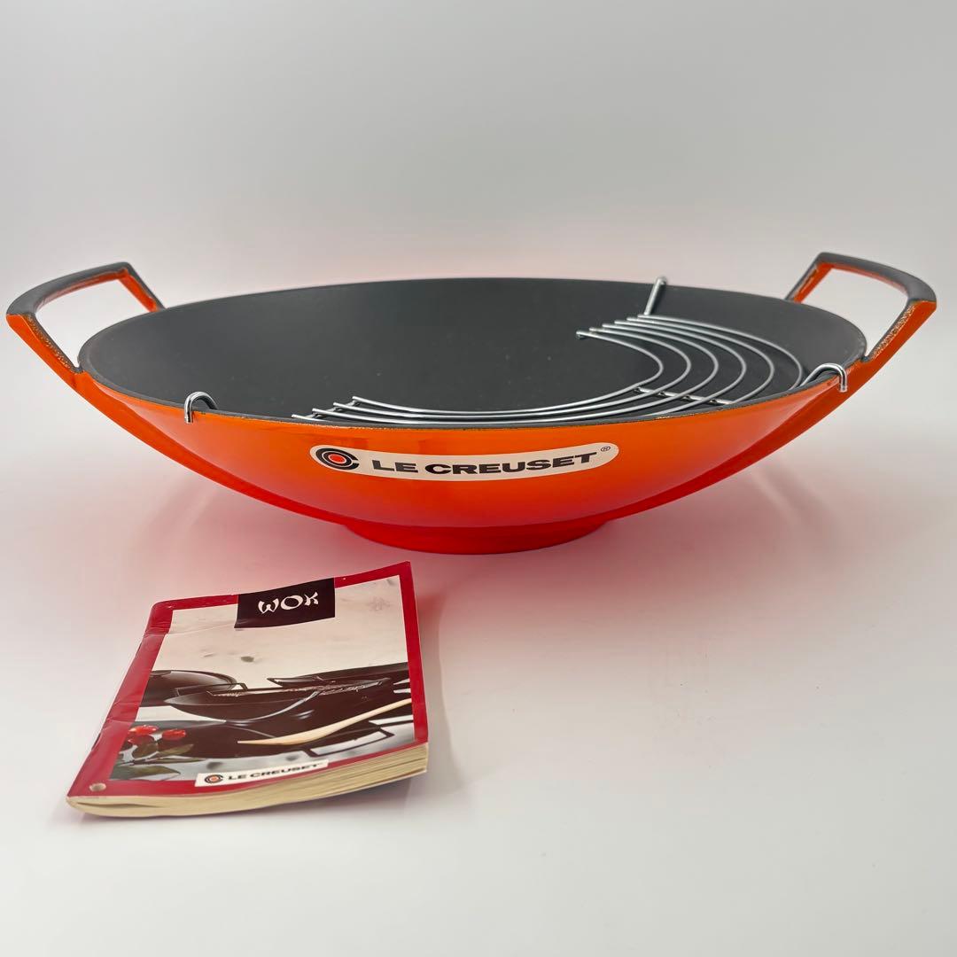 ル・クルーゼ 36cm ウォック オレンジ 鋳物 中華鍋 油切り 未使用 楽天市場】ル・クルーゼ 両手鍋 27cm 4.1L IH ガス火 オーブン