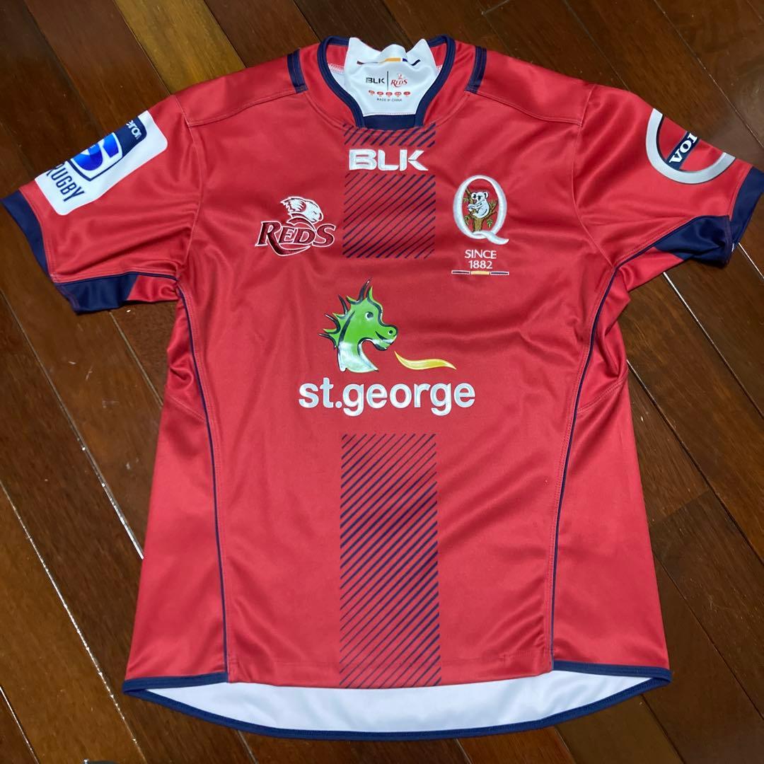 美品　2016 スーパーラグビー　クイーンズランド　レッズ　ユニフォーム Yahoo!オークション -「スーパーラグビー レッズ」(ラグビー