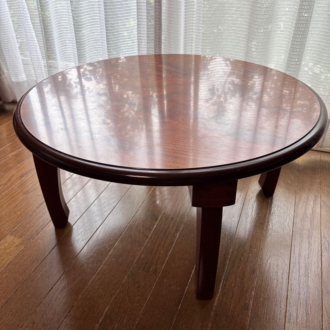 木製ちゃぶ台　折りたたみ　小円卓　丸テーブル　昭和レトロ 楽天市場】【10%OFF楽天ｽｰﾊﾟｰSALE】ちゃぶ台 折りたたみ 丸 大川 ミニ