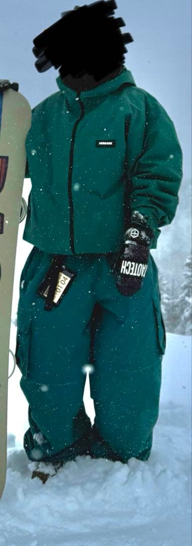 haimassmania】ハイマニ スノボ ウェア 上下セット グリーン - メルカリ