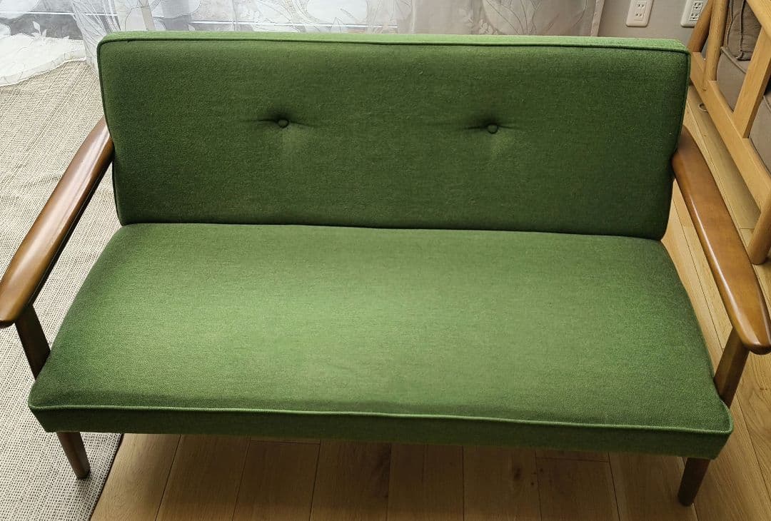 カリモク60 ソファ 2人掛け karimoku60 / カリモク60 Kチェア2シーター モケットグリーン 二人掛け