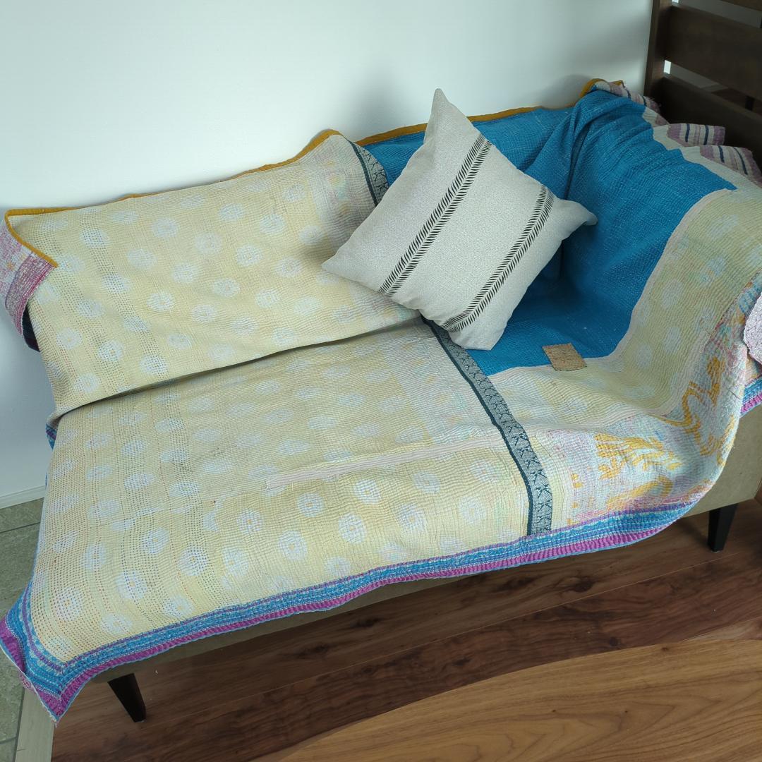 ヴィンテージカンタ ビンテージカンタ ラリーキルト シンプルソファカバー 372 楽天市場】ラリーキルト カンタキルト ベッドカバー ソファカバー