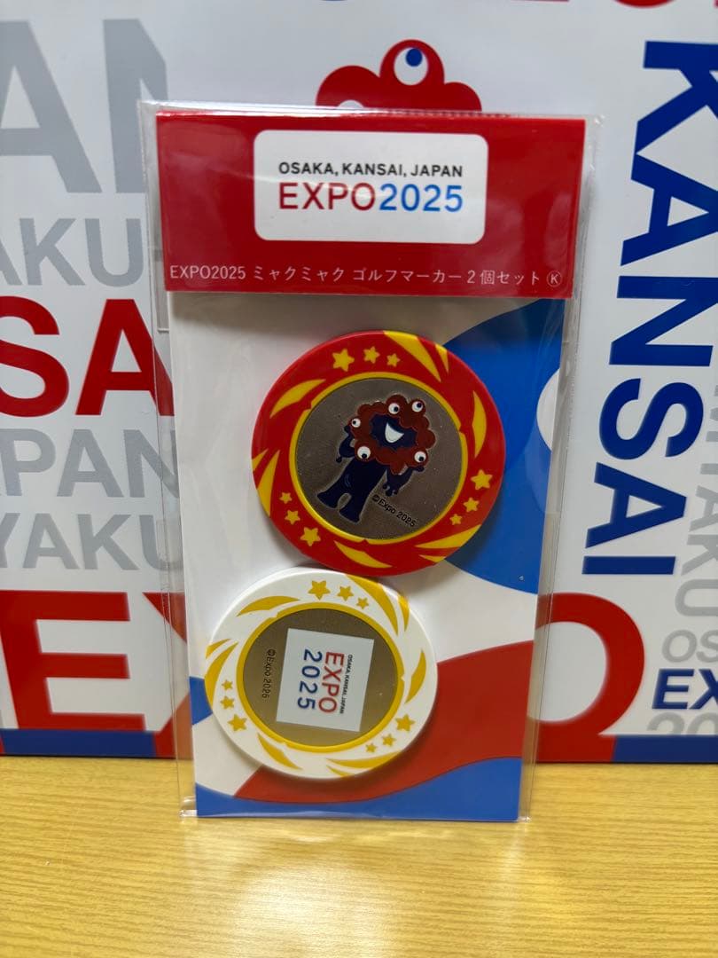 EXPO2025ミャクミャク ゴルフマーカー2個セット - メルカリ