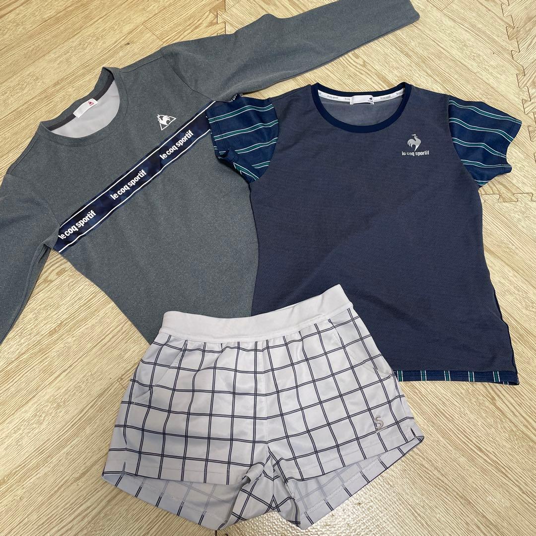 テニス　ウェア　セット　Mサイズ　ルコック　スリクソン　コーデ　上下セット le coq sportif（ルコックスポルティフ） ルコック レディス テニス