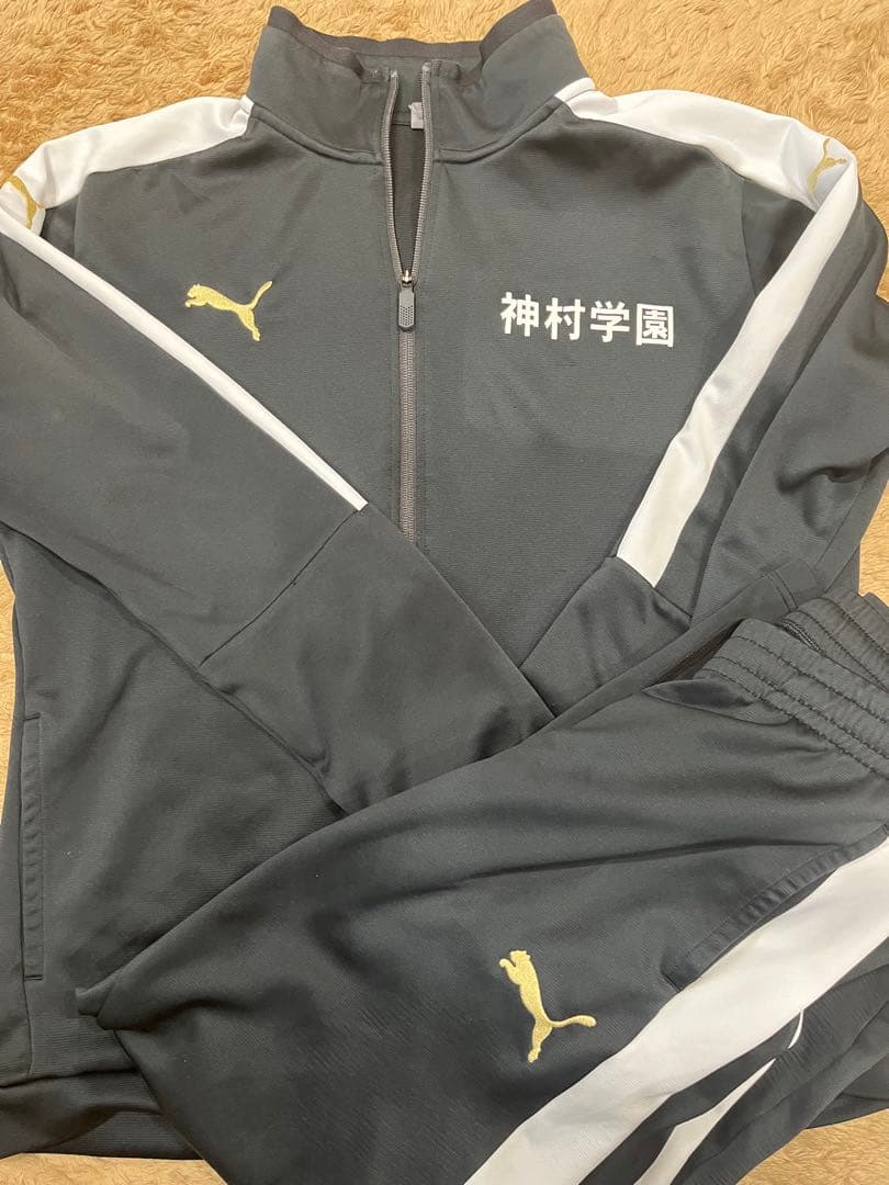 Puma 神村学園ジャージ上下セット PUMA（プーマ） キッズ ジャージ 上下セット ベースボール ポリスーツ