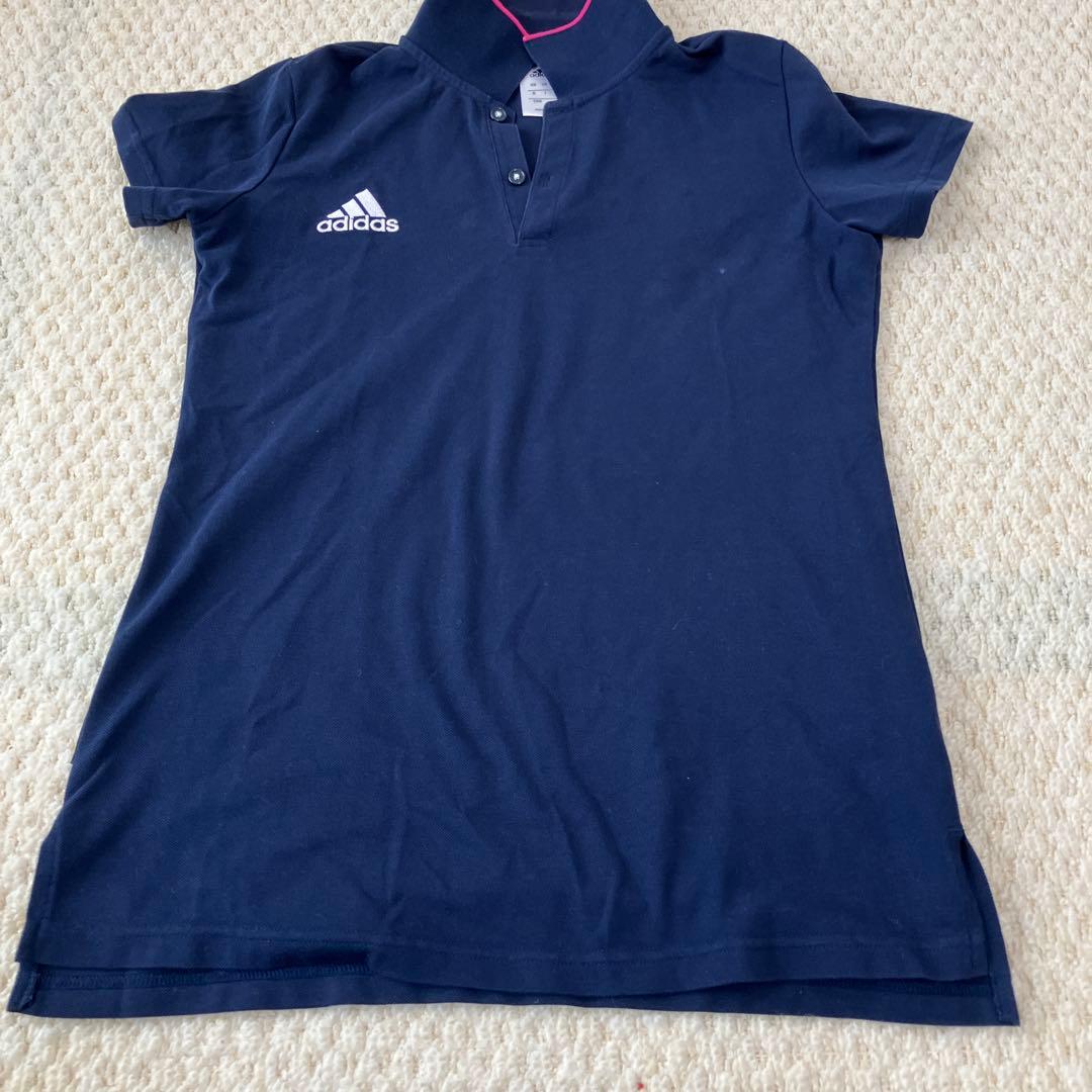 adidas ネイビー ポロシャツ 半袖 UK S - メルカリ